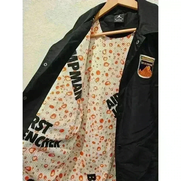 JORDAN Like Mike Gatorade Coaches Jacket sz M Medium Black Orange Retro - Picture 4 of 5